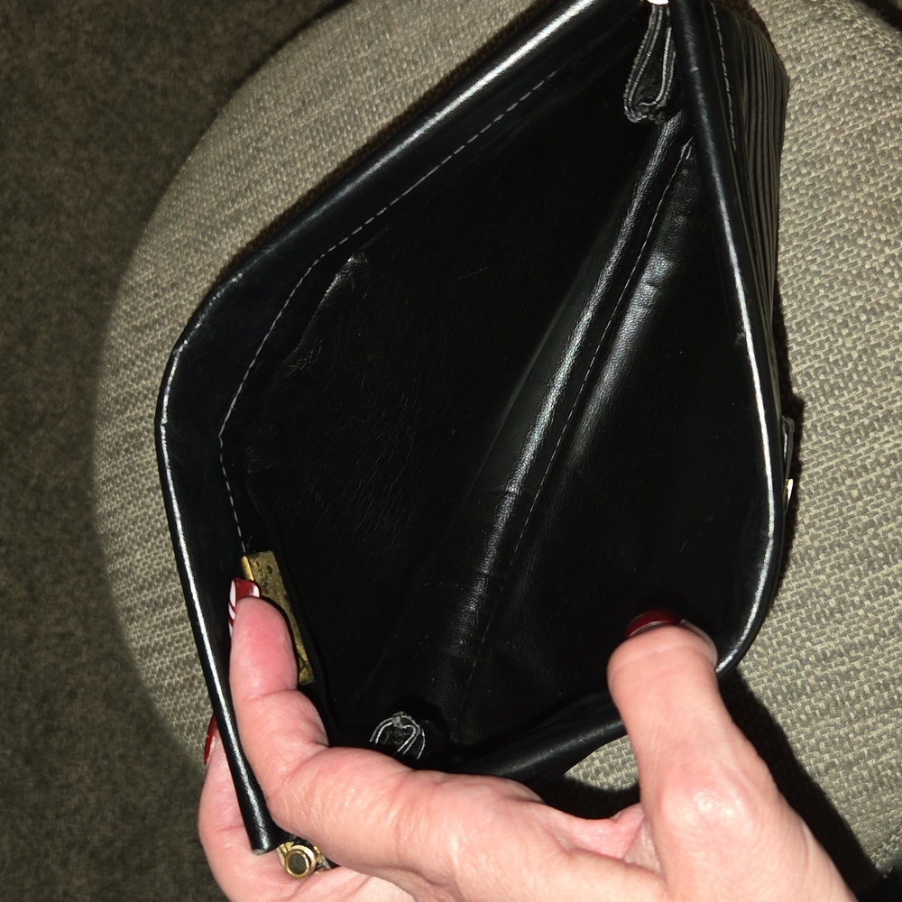 Mario Valentino Black Leather Clutch - Picture 3 of 3
